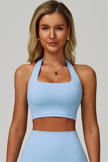 The Seraphine Halter Crop Top Leggings 2-Piece Set Fitglutes Activewear Gymwear Sportswear & Workout Clothes