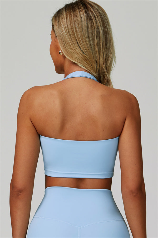 The Seraphine Halter Crop Top Leggings 2-Piece Set Fitglutes Activewear Gymwear Sportswear & Workout Clothes
