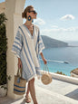 Women's Printed Loose A-Line Beach Midi Dress – Vacation Resort FitiqueFit