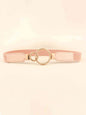 ElegantStyle Double Ring Buckle Elastic PU Belt – Adjustable Comfort Fit See size chart under “more details” The Fashion Celestial