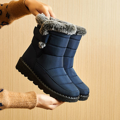 Women’s Waterproof Plush Snow Boots FitiqueFit