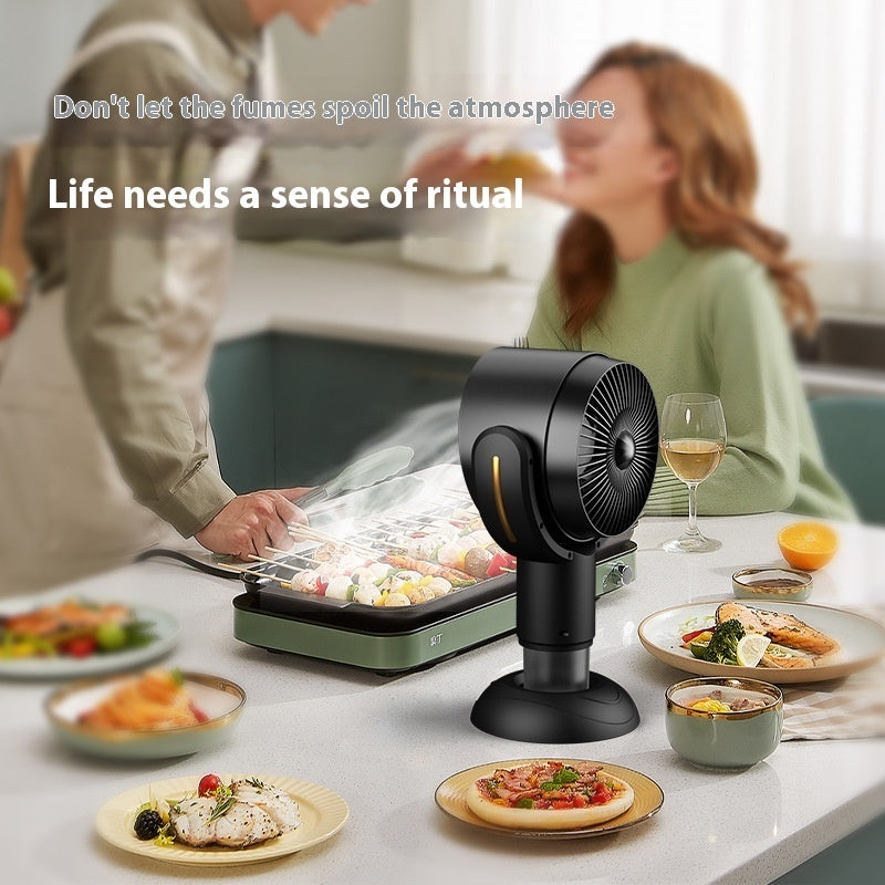🌬️ Portable Desktop Range Hood – Smoke Removal & Air Purifier SmartPursue™