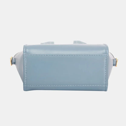 David Jones Small Handbag with Embossed Pattern Handles New Era Fashion LLc