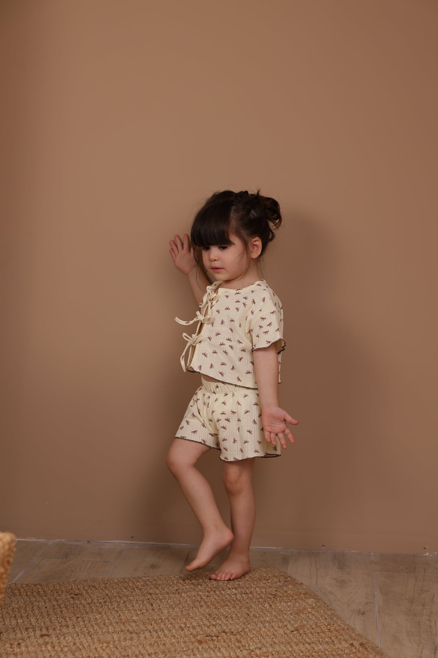 Petite Bow Tie-Front Set Honey and Hive