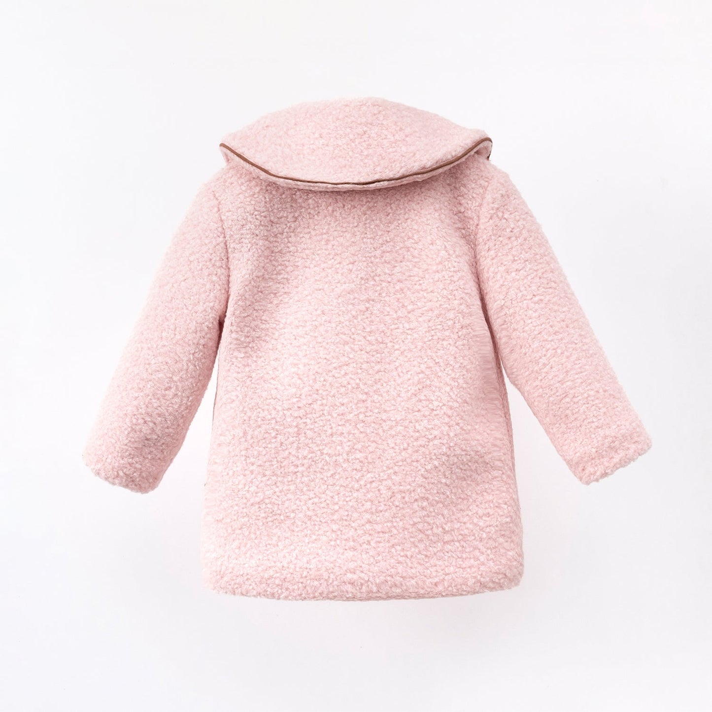 Rosalie Pink Bouclé Coat Honey and Hive