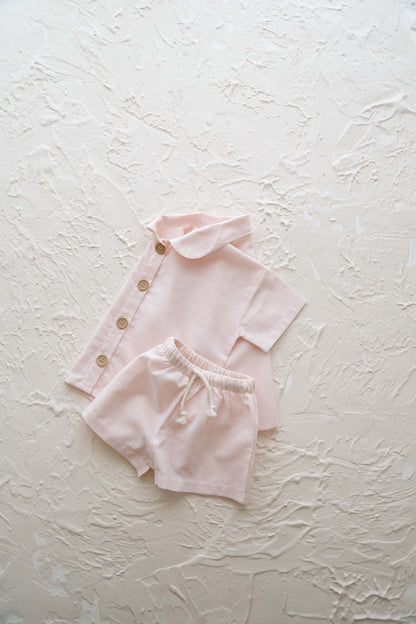 Girl Shirt-Short Set Honey and Hive