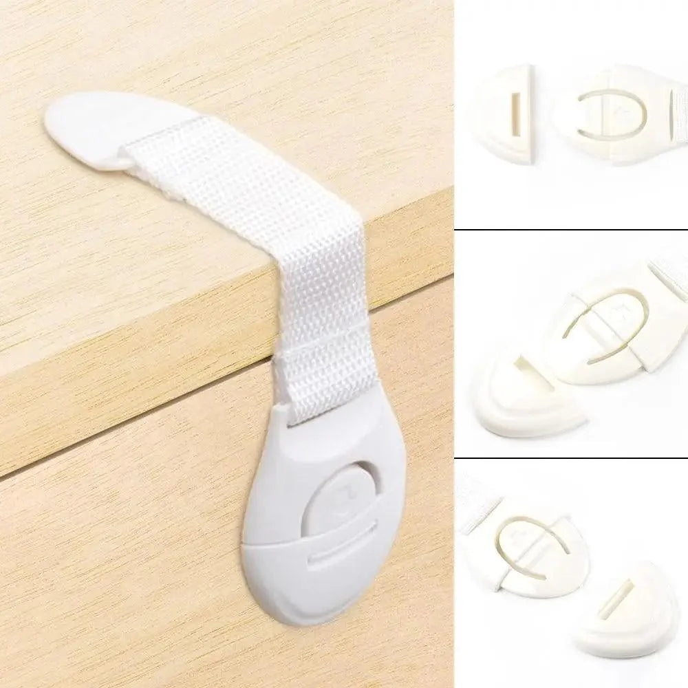 Baby Safety Lock Children Cabinet Drawer Door Fridge Blockers Plastic Lock For Kids Safety Protection Cover Stevvex