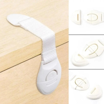 Baby Safety Lock Children Cabinet Drawer Door Fridge Blockers Plastic Lock For Kids Safety Protection Cover Stevvex