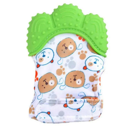 Baby Silicone Mitts Teething Mitten Glove Sound Teether Newborn Chewable Nursing Mittens Teether Natural Stop Sucking Thumb Toy Stevvex