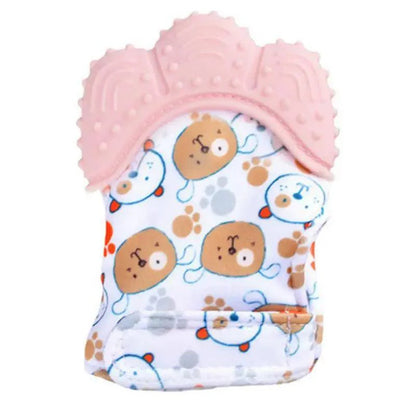 Baby Silicone Mitts Teething Mitten Glove Sound Teether Newborn Chewable Nursing Mittens Teether Natural Stop Sucking Thumb Toy Stevvex