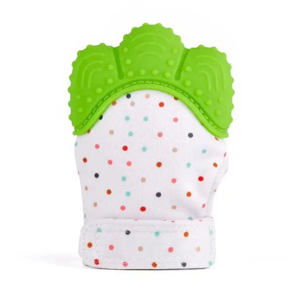 Baby Silicone Mitts Teething Mitten Glove Sound Teether Newborn Chewable Nursing Mittens Teether Natural Stop Sucking Thumb Toy Stevvex