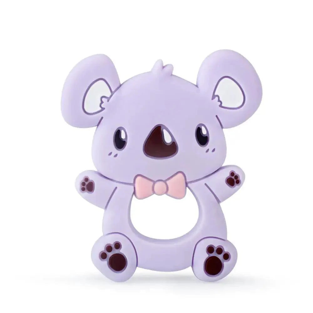 Baby Silicone Teethers BPA Free Teething Toy Animals Koala Bear Dog Teether Silicone Beads Stevvex