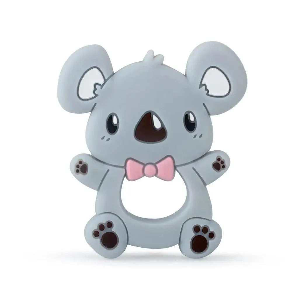 Baby Silicone Teethers BPA Free Teething Toy Animals Koala Bear Dog Teether Silicone Beads Stevvex