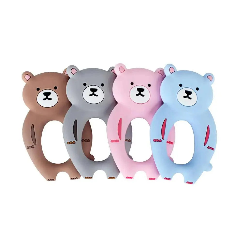 Baby Silicone Teethers BPA Free Teething Toy Animals Koala Bear Dog Teether Silicone Beads Stevvex