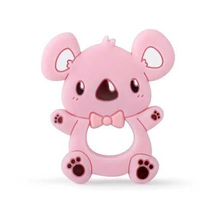 Baby Silicone Teethers BPA Free Teething Toy Animals Koala Bear Dog Teether Silicone Beads Stevvex