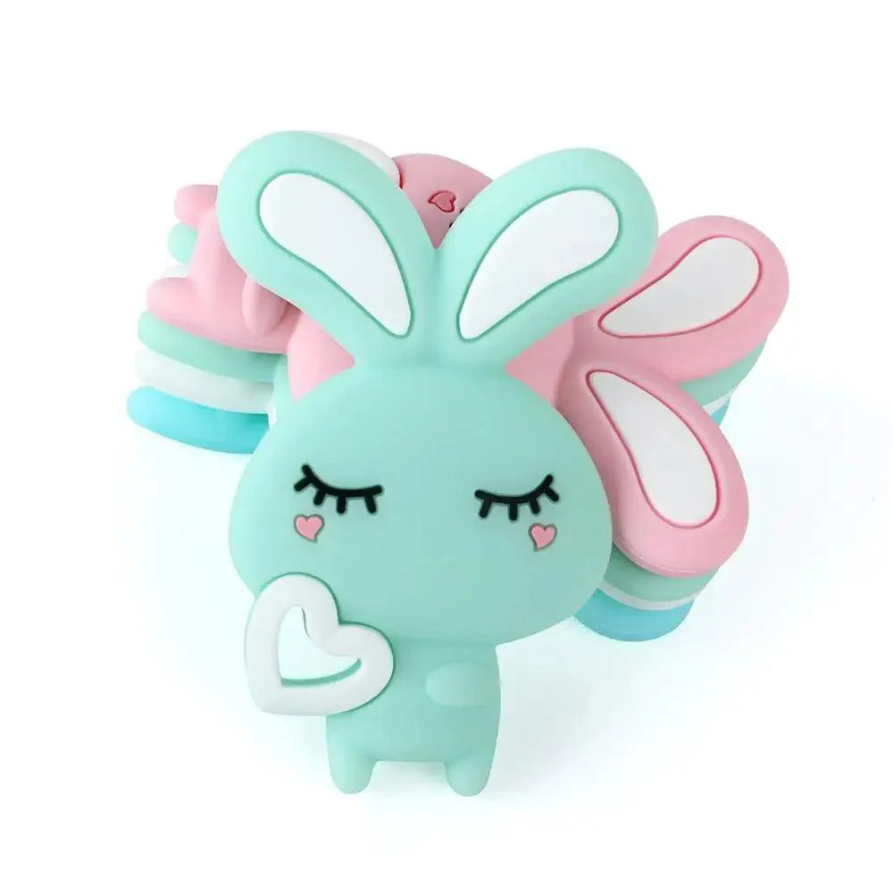 Baby Silicone Teethers BPA Free Teething Toy Animals Koala Bear Dog Teether Silicone Beads Stevvex