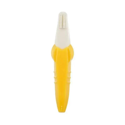 Baby Teether Toys Toddle Safe Banana Teething Ring Silicone Chew Dental Care Toothbrush Nursing Beads Gift For Infant Stevvex