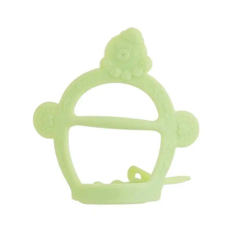 Baby Teether Toys Toddle Safe Banana Teething Ring Silicone Chew Dental Care Toothbrush Nursing Beads Gift For Infant Stevvex