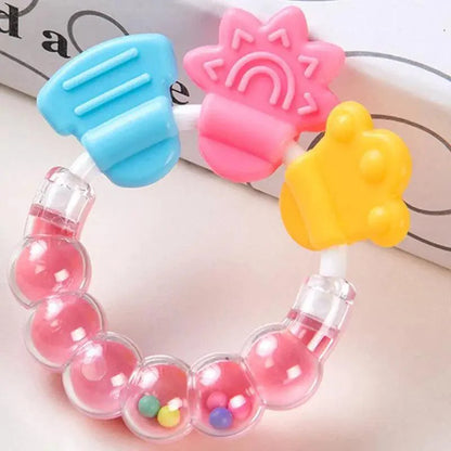 Baby Teether Toys Toddle Safe Banana Teething Ring Silicone Chew Dental Care Toothbrush Nursing Beads Gift For Infant Stevvex