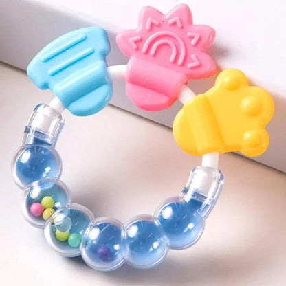 Baby Teether Toys Toddle Safe Banana Teething Ring Silicone Chew Dental Care Toothbrush Nursing Beads Gift For Infant Stevvex