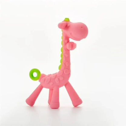 Baby Teether Toys Toddle Safe Banana Teething Ring Silicone Chew Dental Care Toothbrush Nursing Beads Gift For Infant Stevvex