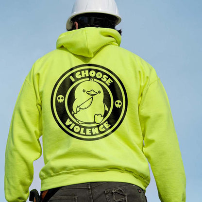 Violence - Safety Yellow Hi-Vis Hoodie Armed American Supply