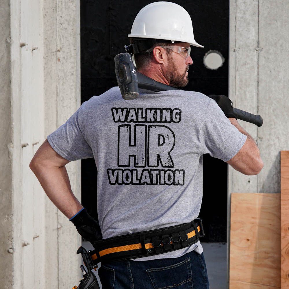 HR Violation - Safety Yellow T-Shirt Armed American Supply