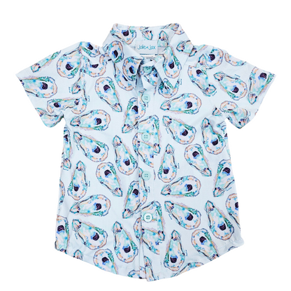 Jackson Oyster Button Down Shirt Kid's Jolie & Jax Boutique