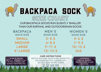 BACKPACA Lightweight Hiker Alpaca Ankle Socks Purely Alpaca