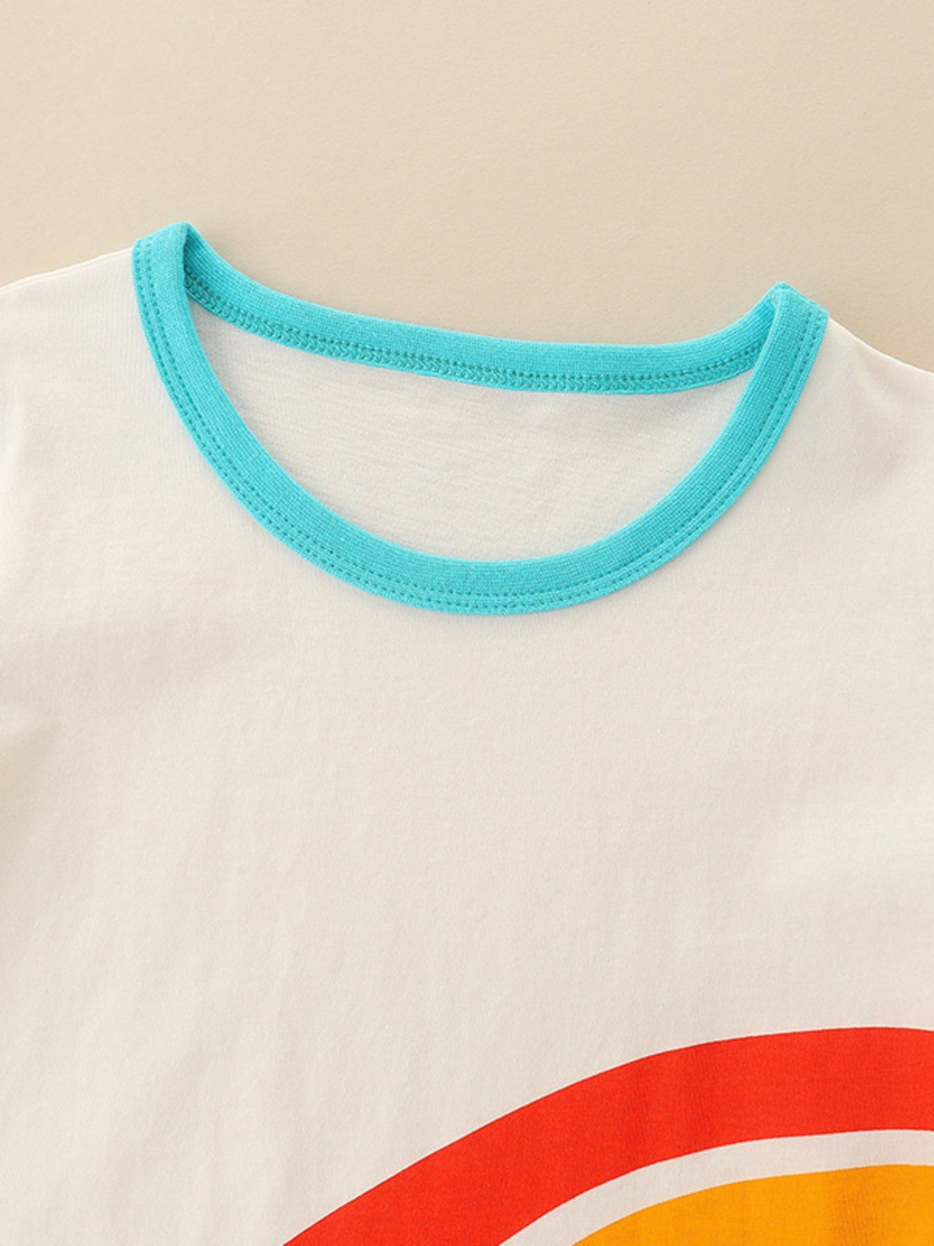 Children's Rainbow Graphic Crew Neck T-Shirt New Era Fashion LLc