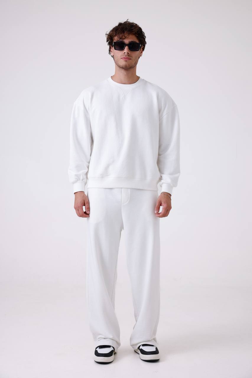 Unisex Baggy Fit Oversize Sweatshirt & Jogger Set - Heavyweight Tracksuit Withinblack