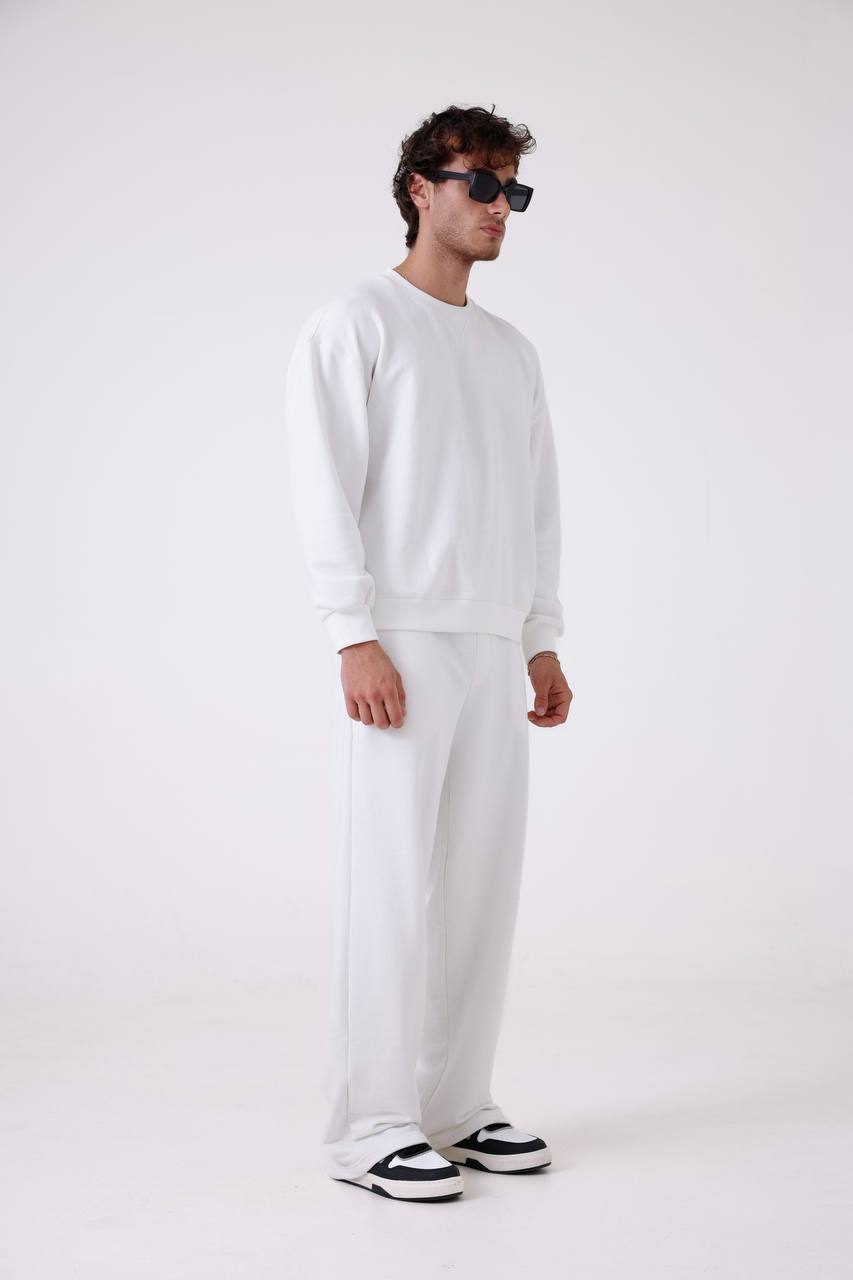 Unisex Baggy Fit Oversize Sweatshirt & Jogger Set - Heavyweight Tracksuit Withinblack