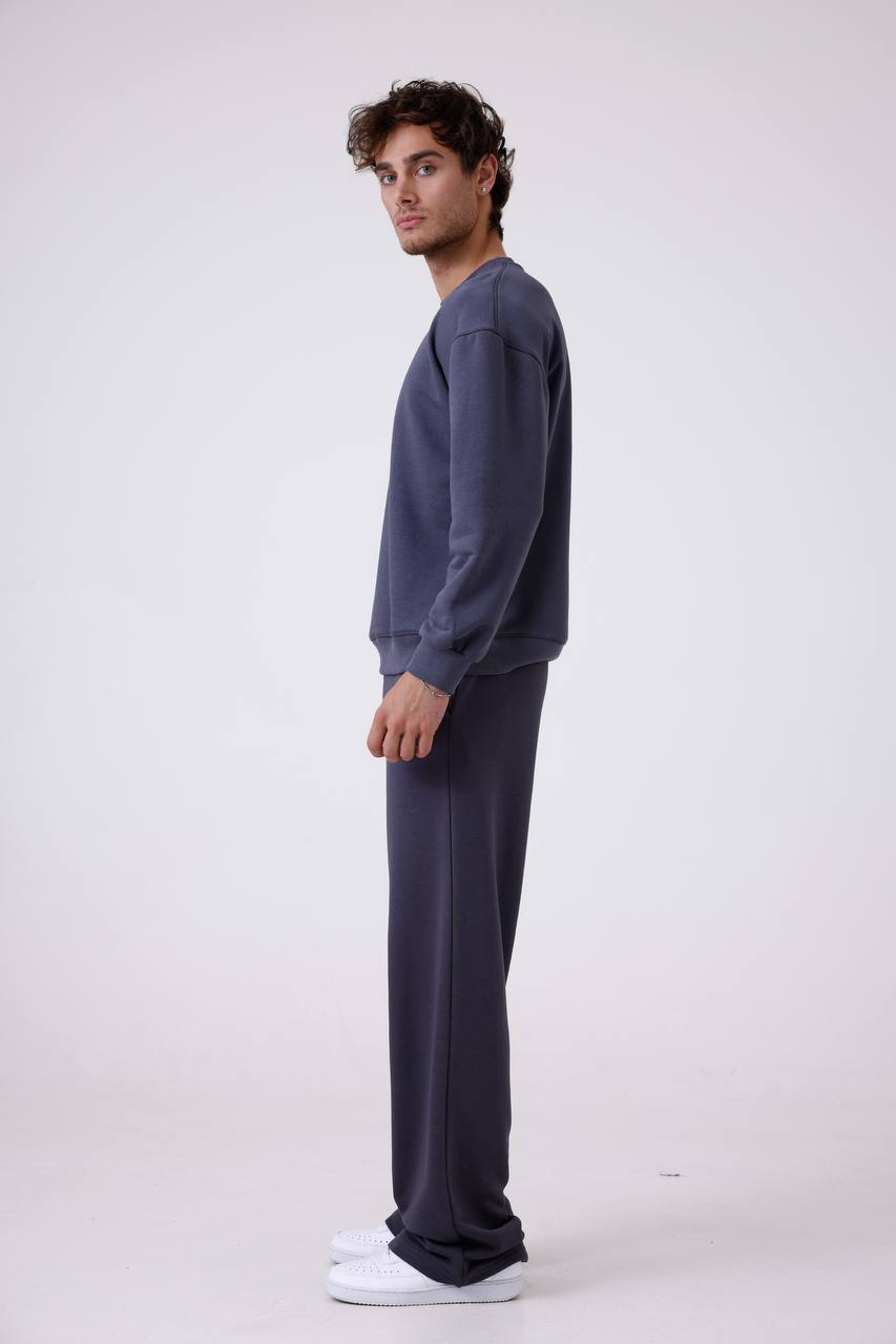 Unisex Baggy Fit Oversize Sweatshirt & Jogger Set - Heavyweight Tracksuit Withinblack
