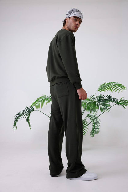 Unisex Baggy Fit Oversize Sweatshirt & Jogger Set - Heavyweight Tracksuit Withinblack
