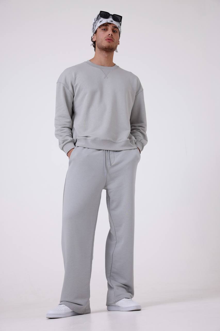 Unisex Baggy Fit Oversize Sweatshirt & Jogger Set - Heavyweight Tracksuit Withinblack