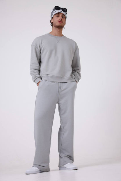 Unisex Baggy Fit Oversize Sweatshirt & Jogger Set - Heavyweight Tracksuit Withinblack