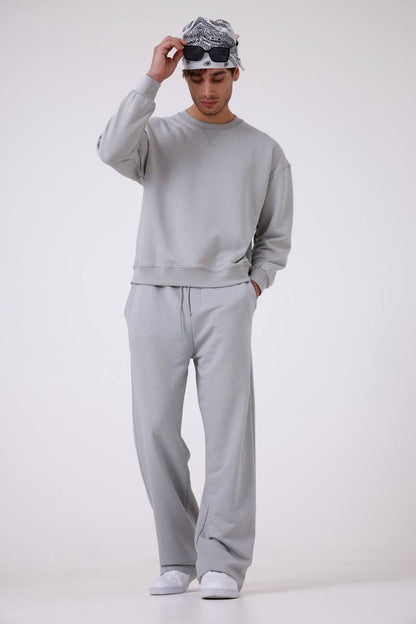 Unisex Baggy Fit Oversize Sweatshirt & Jogger Set - Heavyweight Tracksuit Withinblack