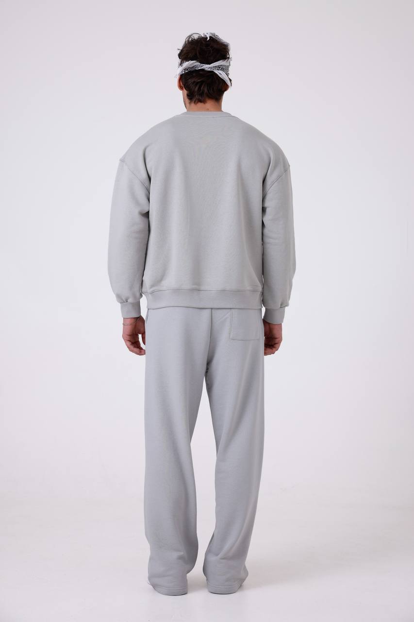 Unisex Baggy Fit Oversize Sweatshirt & Jogger Set - Heavyweight Tracksuit Withinblack