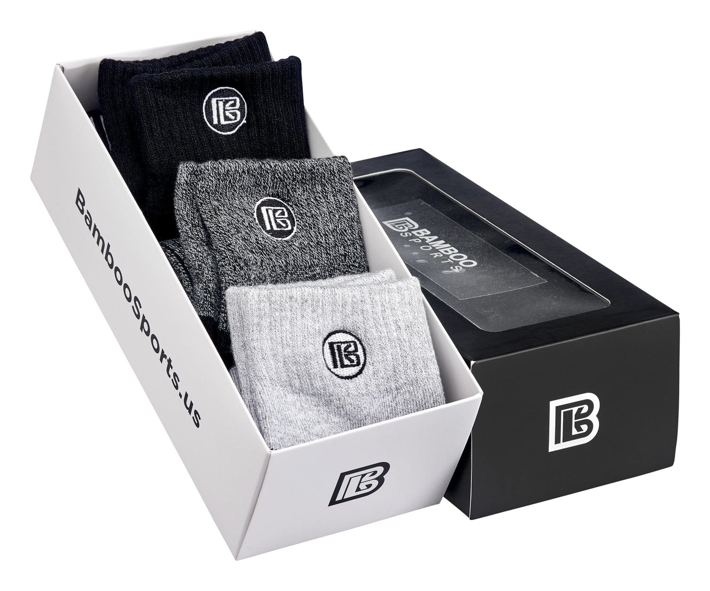 Premium Bamboo Rayon Quarter High Crew Socks Bamboo Sports