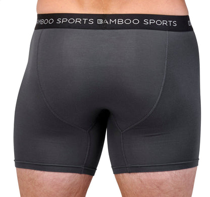 Men's 4" Inseam Bamboo Rayon Boxer Briefs - 4 Pack