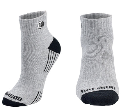 Premium Bamboo Rayon Quarter High Crew Socks Bamboo Sports