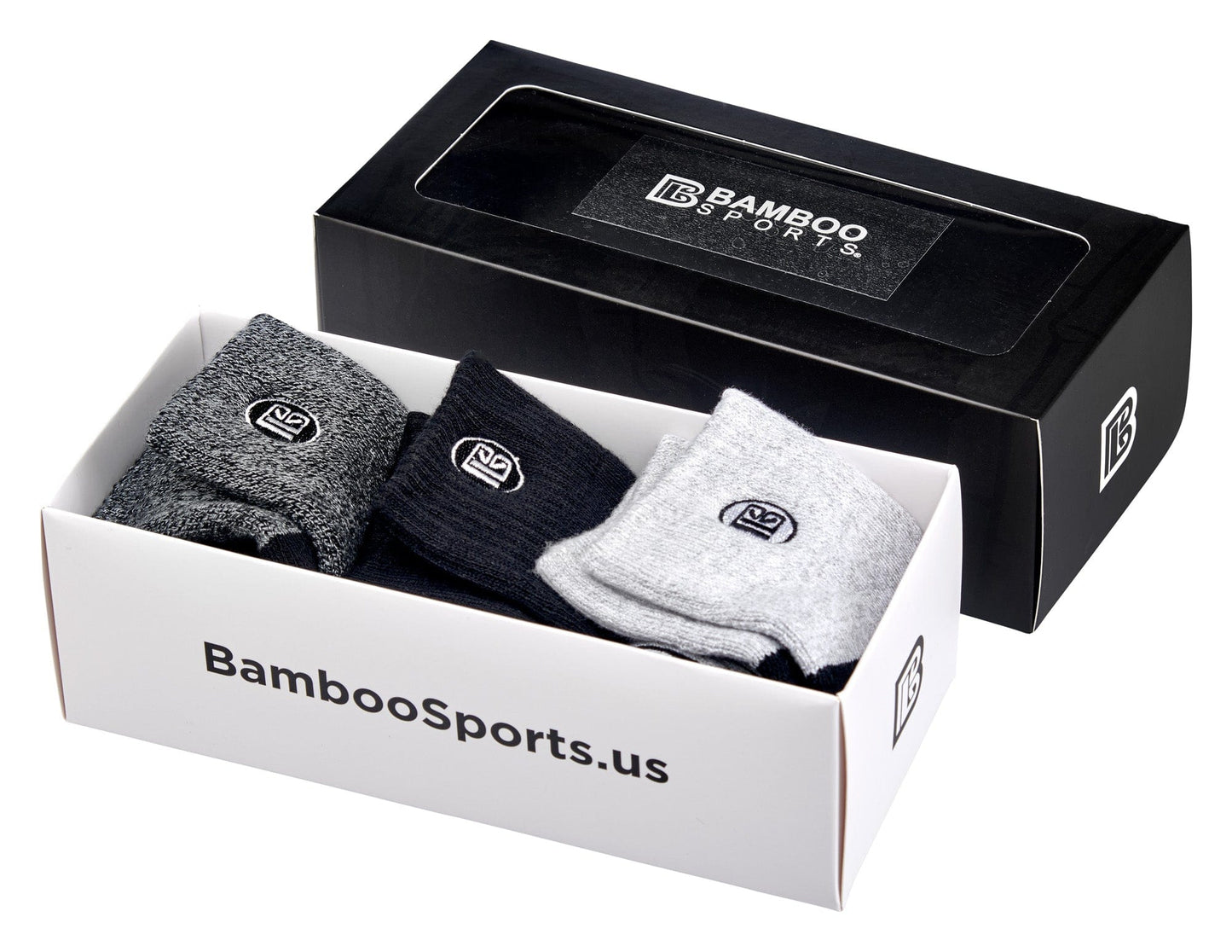 Premium Bamboo Rayon Quarter High Crew Socks Bamboo Sports
