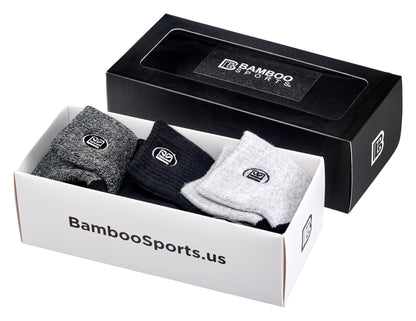 Premium Bamboo Rayon Quarter High Crew Socks Bamboo Sports