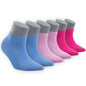 Women’s Bamboo Ankle Socks 6-Pack – Mixed Colors Soft Thin Low-Cut Socks Bambooven
