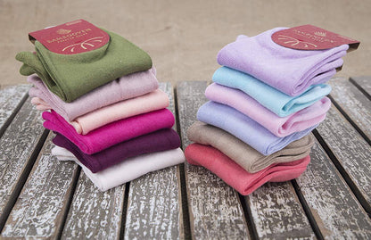 Women’s Bamboo Ankle Socks 6-Pack – Mixed Colors Soft Thin Low-Cut Socks Bambooven