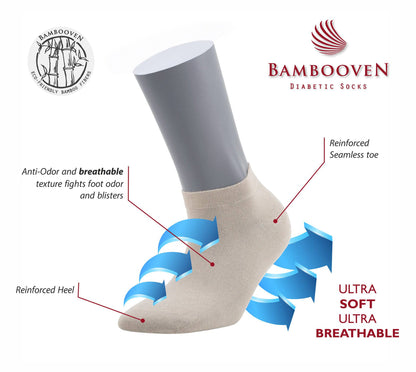 Women’s Bamboo Ankle Socks 8-Pack – Mixed Colors Soft Thin Low-Cut Socks Bambooven