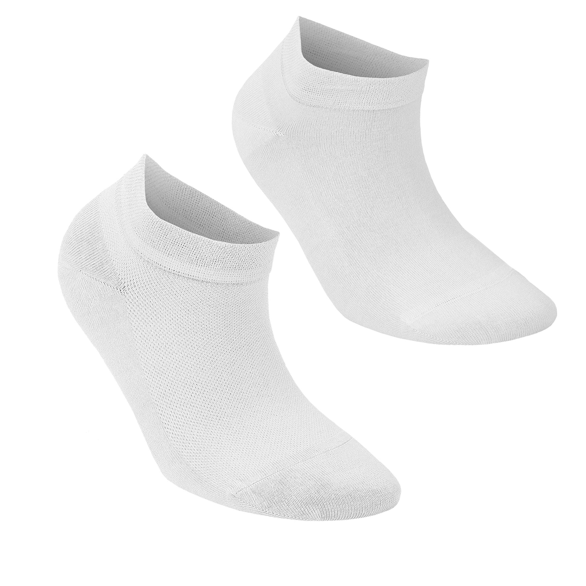 Women’s Bamboo Ankle Socks 8-Pack – White Soft Thin Low-Cut Socks Bambooven