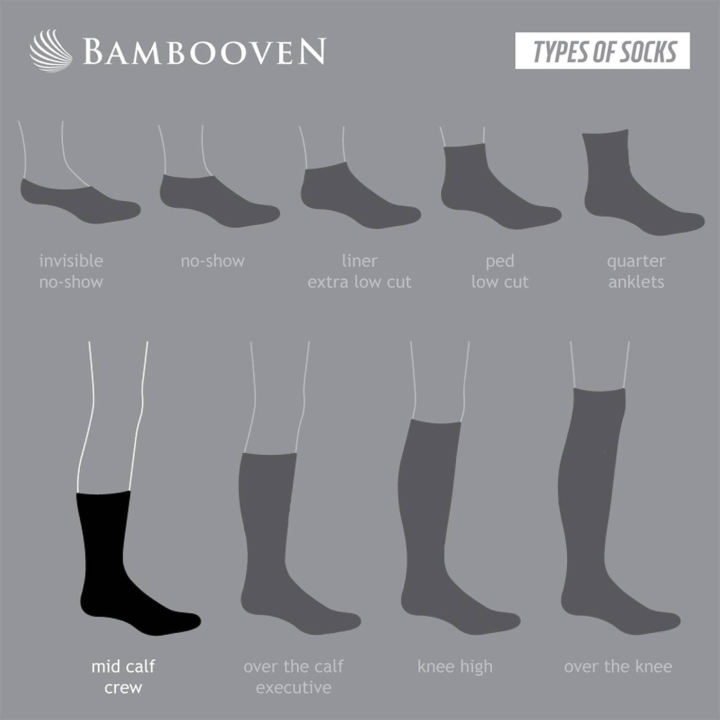 Men’s Bamboo Lightweight Dress & Trouser Socks 3-Pack - 509 Bambooven