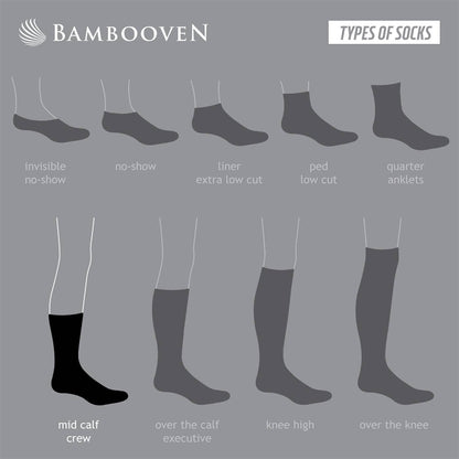Men’s Bamboo Lightweight Dress & Trouser Socks – 8-Pack | Odor-Free, Breathable, Premium Comfort - 543 Bambooven
