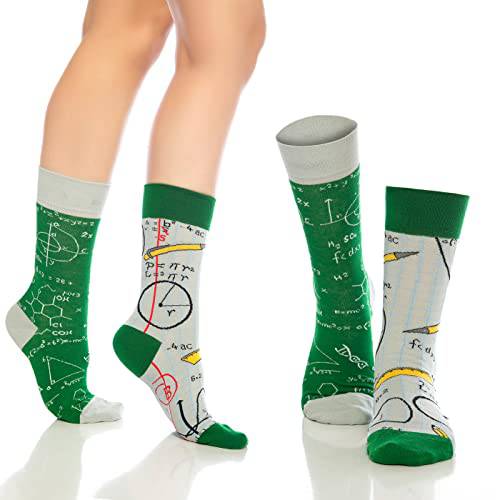 Fun Crew Socks for Men and Women – Colorful Cotton Novelty 6-Pack Bambooven